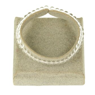 BERGKRISTAL armband ronde kraal  4 mm kind